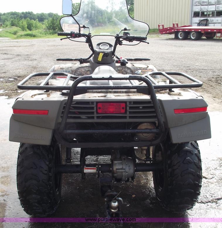 image for item A4202 2003 Bombardier Quest 650 camo four wheeler