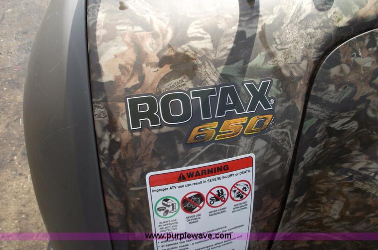 image for item A4202 2003 Bombardier Quest 650 camo four wheeler