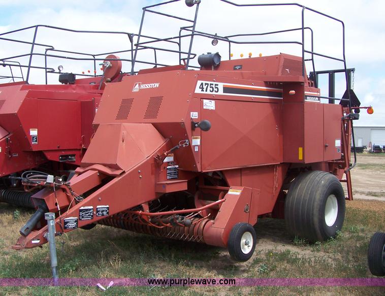 image for item A4589 1996 Hesston 4755 3x3 large square baler
