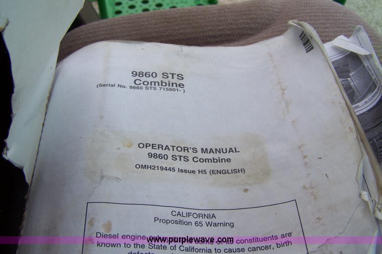 image for item A4590 2006 John Deere 9860 STS combine