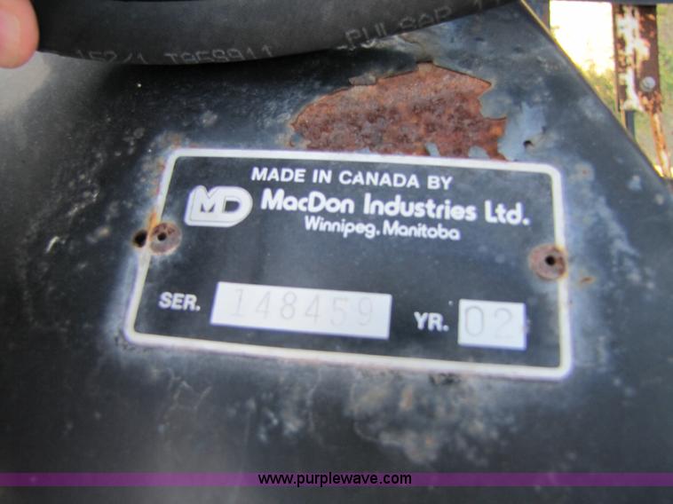 image for item A4694 2002 Mac Don 972 30' draper head