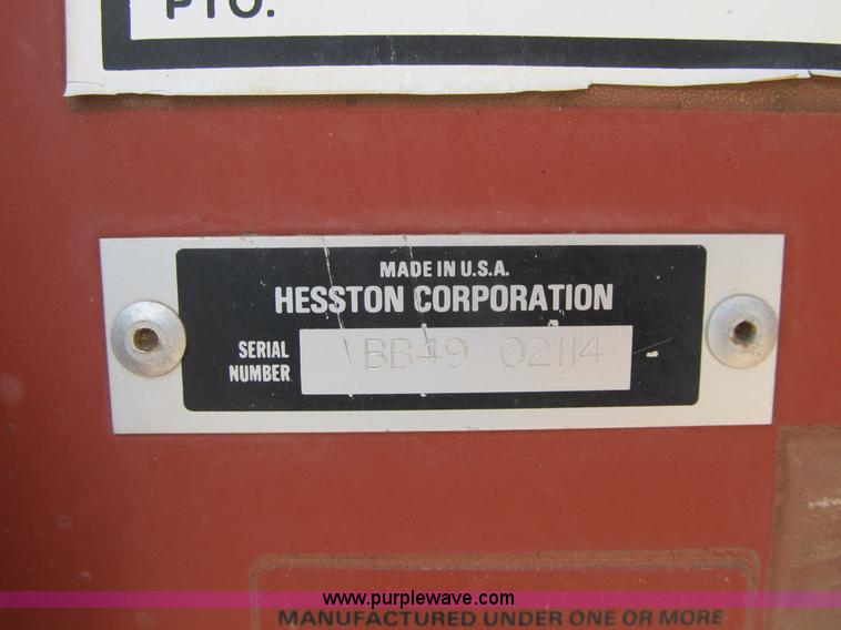 image for item A5249 Hesston 4900 large square baler