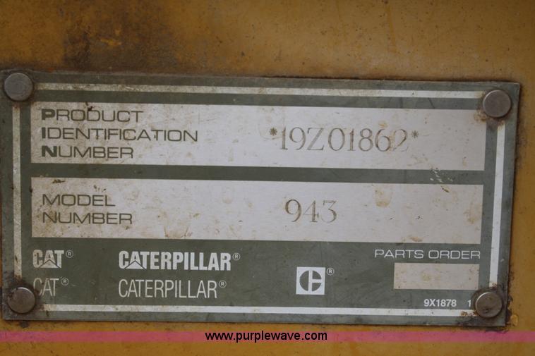 image for item A2002 1992 Caterpillar 943 track loader