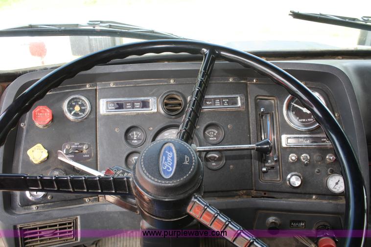 image for item A2134 1989 Ford L8000 dump truck with snow plow