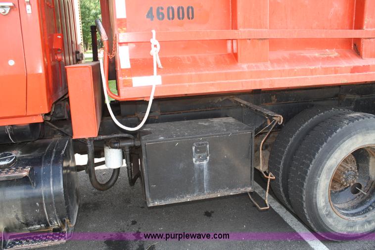 image for item A2134 1989 Ford L8000 dump truck with snow plow