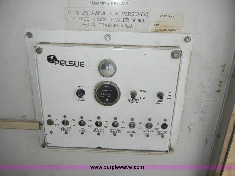 image for item A3020 1994 Pelsue 12' fiber optic splicing trailer