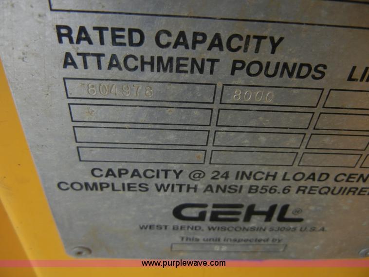 image for item A3068 Gehl DL8H 44 Dynalift telehandler