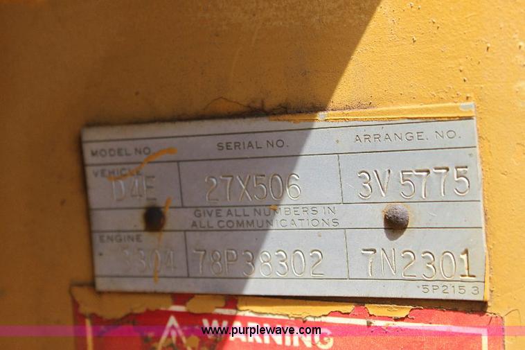 image for item A3670 Caterpillar D4E dozer