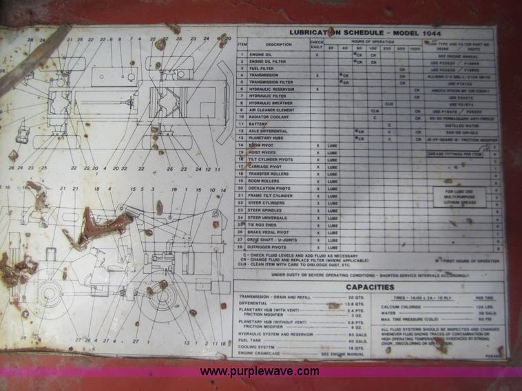 image for item A3858 Lull 1044 telehandler