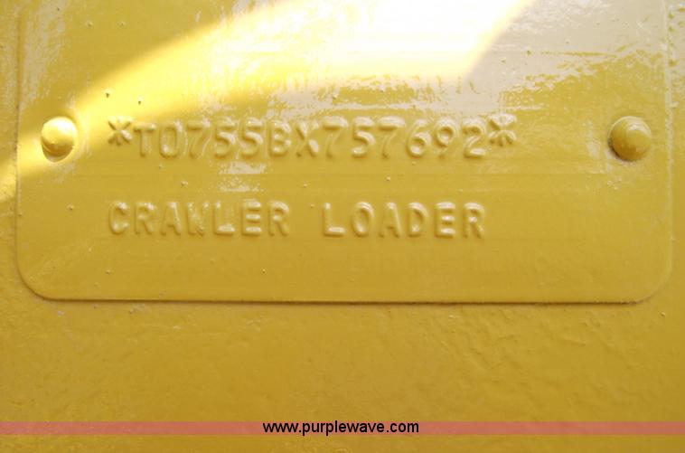 image for item A4186 1989 John Deere 755B track loader