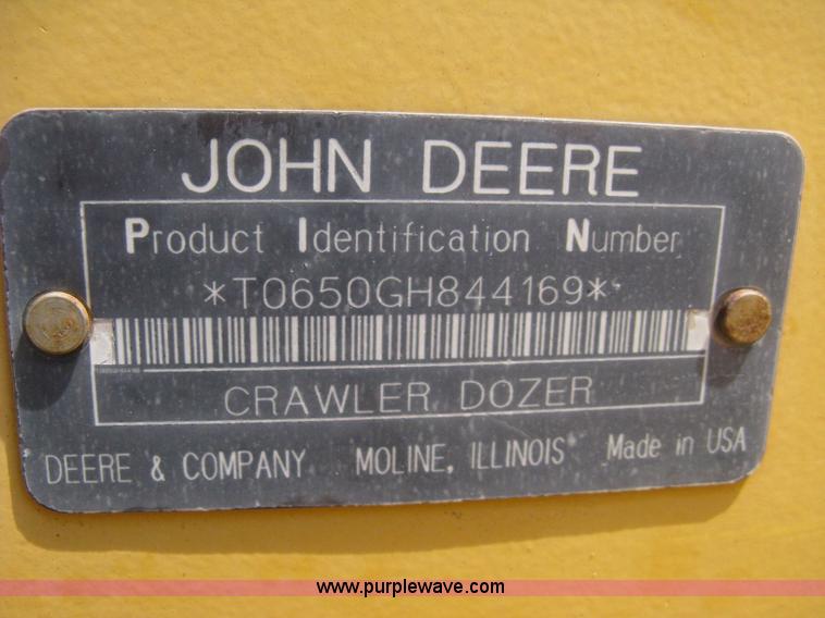 image for item A4260 1998 John Deere 650G series IV dozer