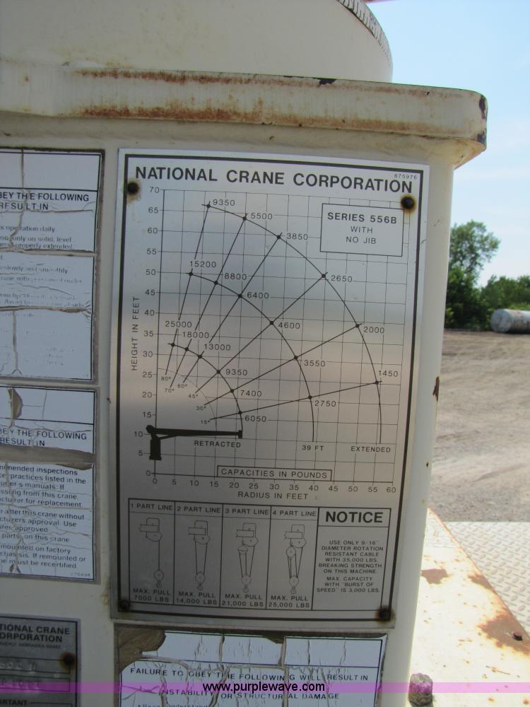 image for item A4686 1993 Ford F700 crane truck