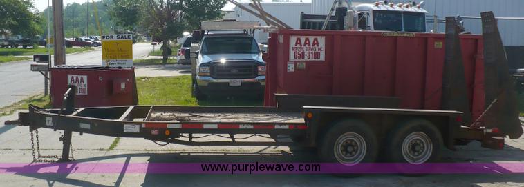 image for item A4805 2004 Belshe 16' tandem axle trailer