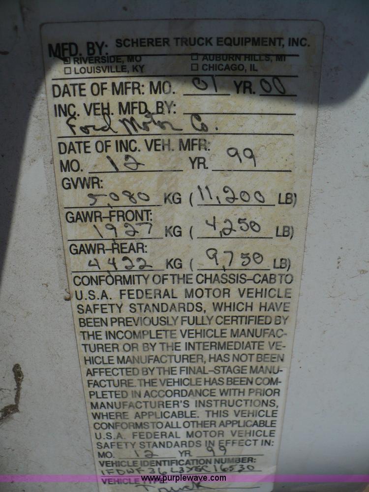 image for item A4811 2000 Ford F350 XL Super Duty pickup truck