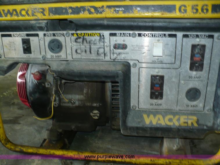 image for item A4815 Wacker electric generator