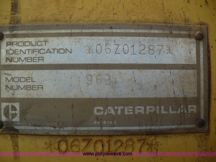 image for item A4831 Caterpillar 963 track loader