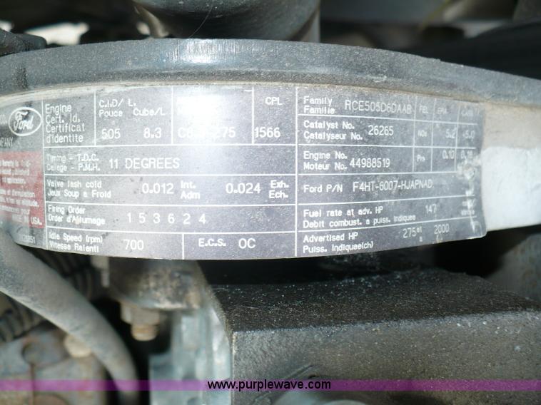 image for item A4835 1994 Ford LT8000 crane truck