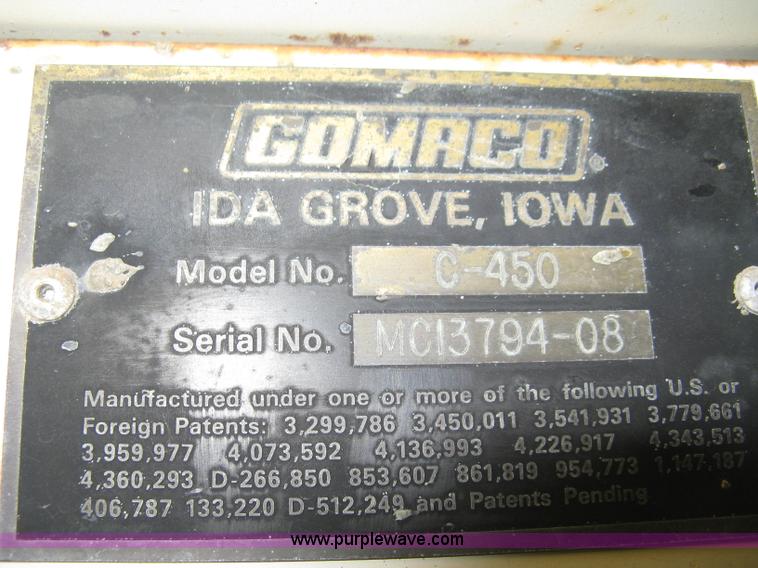 image for item A9492 Gomaco C-450 bridge deck concrete finisher