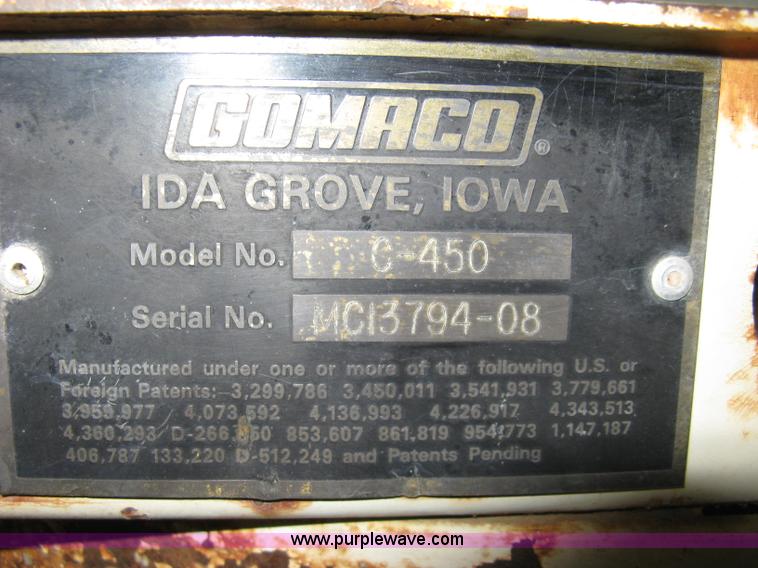 image for item A9492 Gomaco C-450 bridge deck concrete finisher