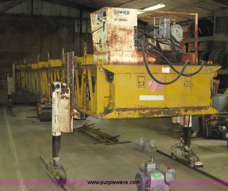 image for item A9492 Gomaco C-450 bridge deck concrete finisher