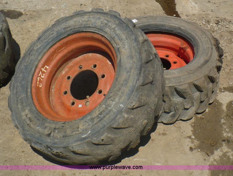 image for item A9578 (2) Bobcat tires and rims
