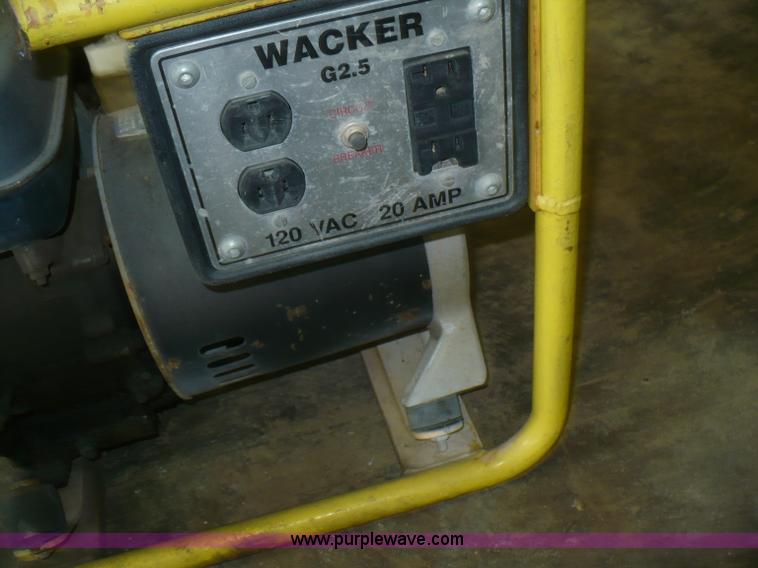 image for item A9583 Wacker G2.5 electric generator