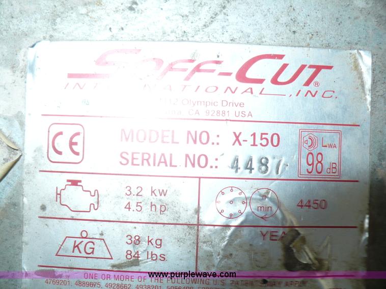 image for item A9590 Softcut concrete saw