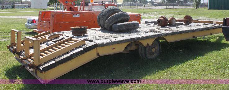 image for item A2557 2004 Shop built 20' tandem axle trailer