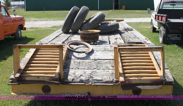 image for item A2557 2004 Shop built 20' tandem axle trailer