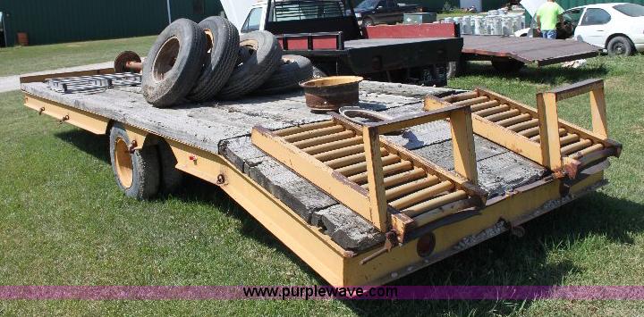 image for item A2557 2004 Shop built 20' tandem axle trailer