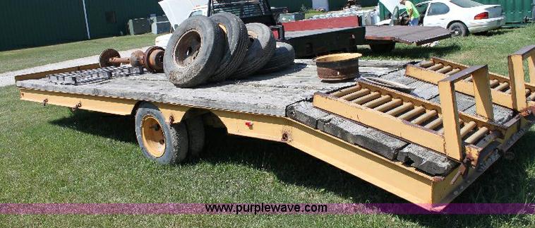 image for item A2557 2004 Shop built 20' tandem axle trailer