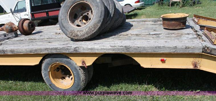 image for item A2557 2004 Shop built 20' tandem axle trailer