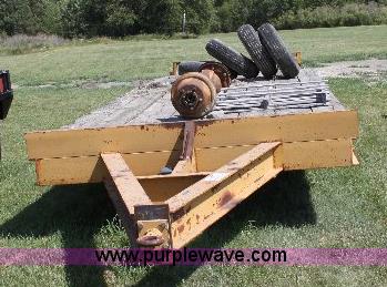 image for item A2557 2004 Shop built 20' tandem axle trailer