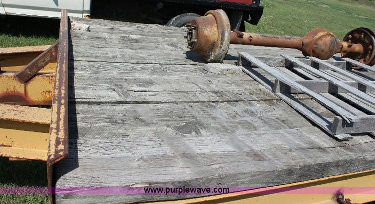 image for item A2557 2004 Shop built 20' tandem axle trailer