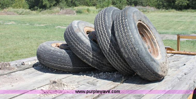 image for item A2557 2004 Shop built 20' tandem axle trailer