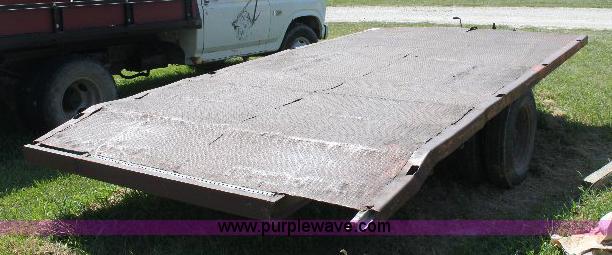 image for item A2559 Shop built single axle utility trailer