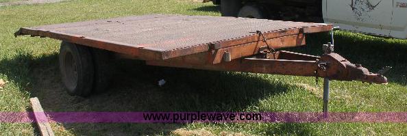 image for item A2559 Shop built single axle utility trailer
