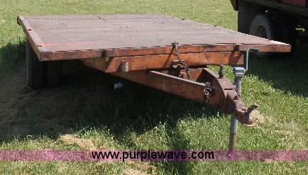 image for item A2559 Shop built single axle utility trailer