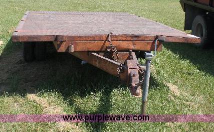 image for item A2559 Shop built single axle utility trailer