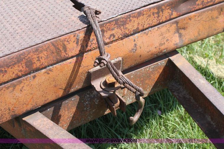 image for item A2559 Shop built single axle utility trailer