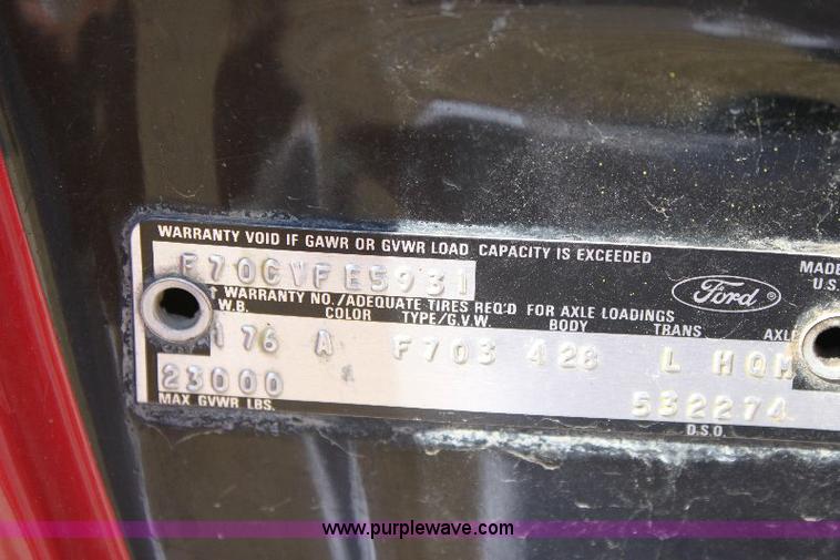 image for item A2570 1979 Ford F700 fire truck