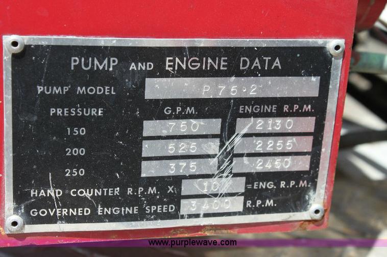 image for item A2571 1971 International FleetStar 2010A fire truck