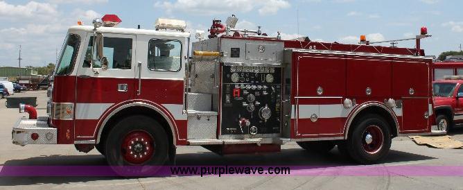 image for item A2573 1991 Pierce Dash fire truck