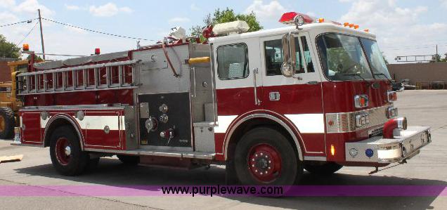 image for item A2573 1991 Pierce Dash fire truck