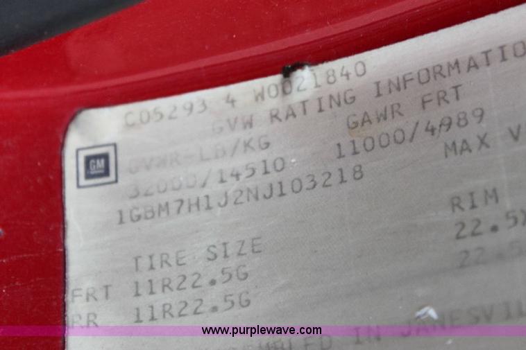 image for item A2574 1992 Chevrolet Kodiak SVI air and light truck