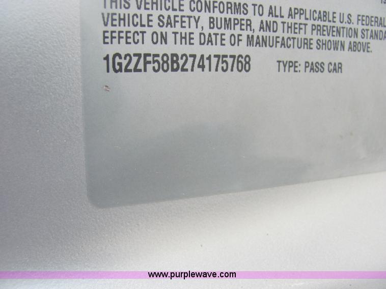 image for item A3588 2007 Pontiac G6