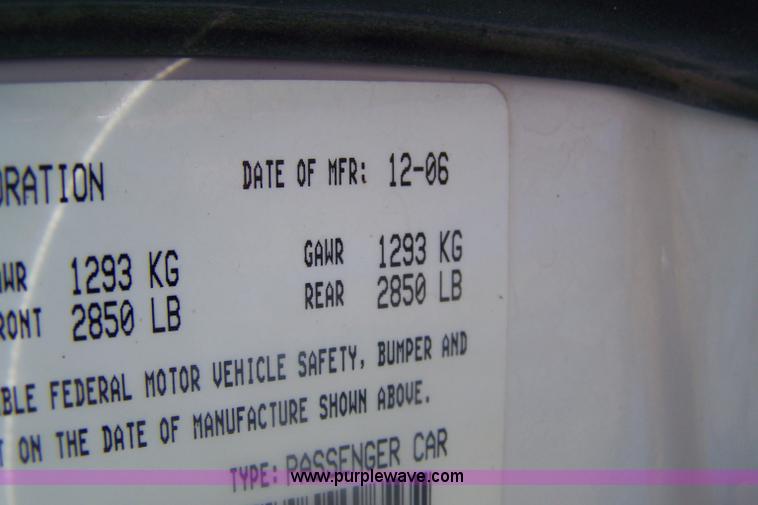 image for item A4545 2007 Dodge Charger Police