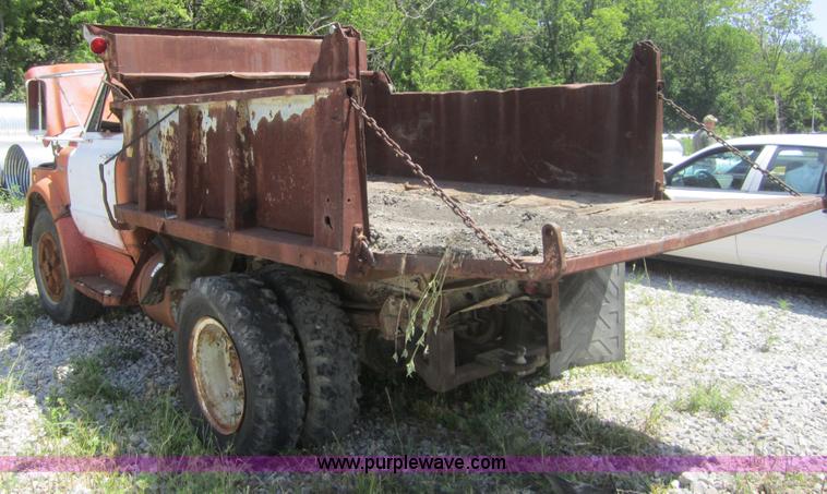 image for item A4742 1970 Chevrolet C50 dump truck