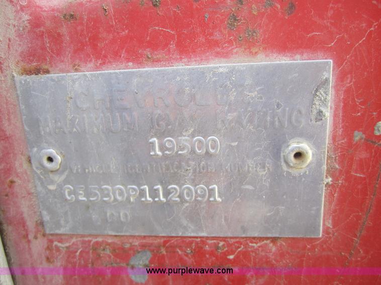 image for item A4742 1970 Chevrolet C50 dump truck