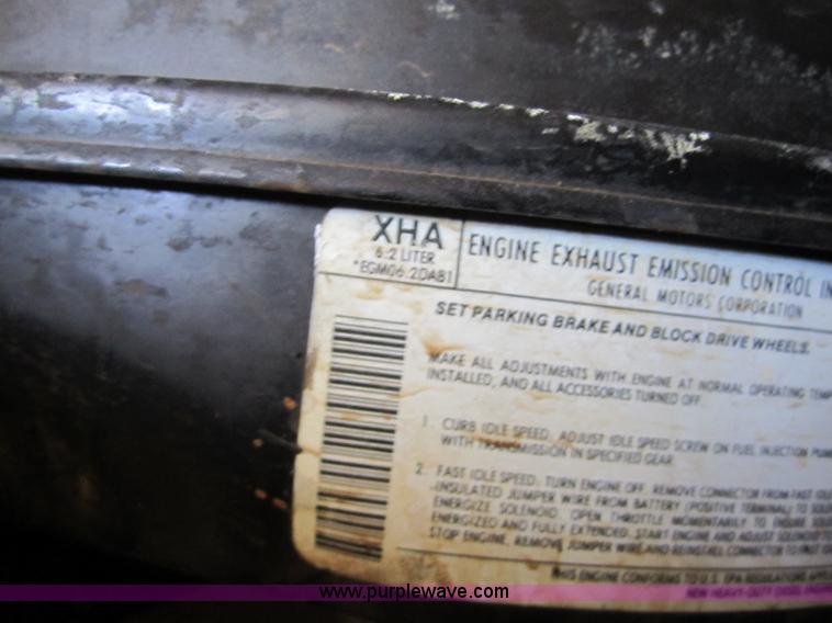 image for item A4764 1984 Chevrolet D30 Military box truck